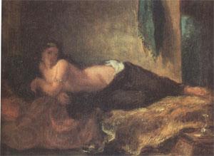 Eugene Delacroix Odalisque (mk05) France oil painting art